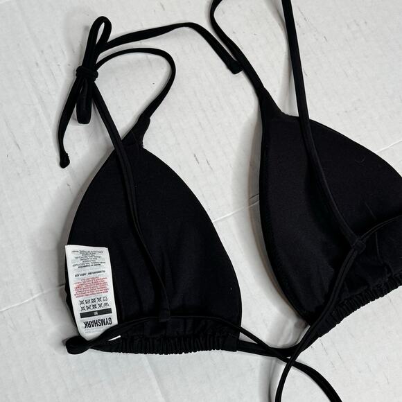 Gymshark Triangle Black Bikini Top Women Size Medium NWT - Picture 5 of 7